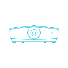 Guide Digital Projectors Benq Lh770 Editable Svg Line Art, Free Vectors File